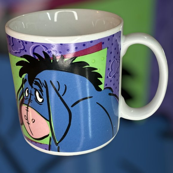 Winnie The Pooh & Eeyore Ceramic Coffee Hot Chocolate Mug Cup Pre-Owned VG+++ - Picture 4 of 11
